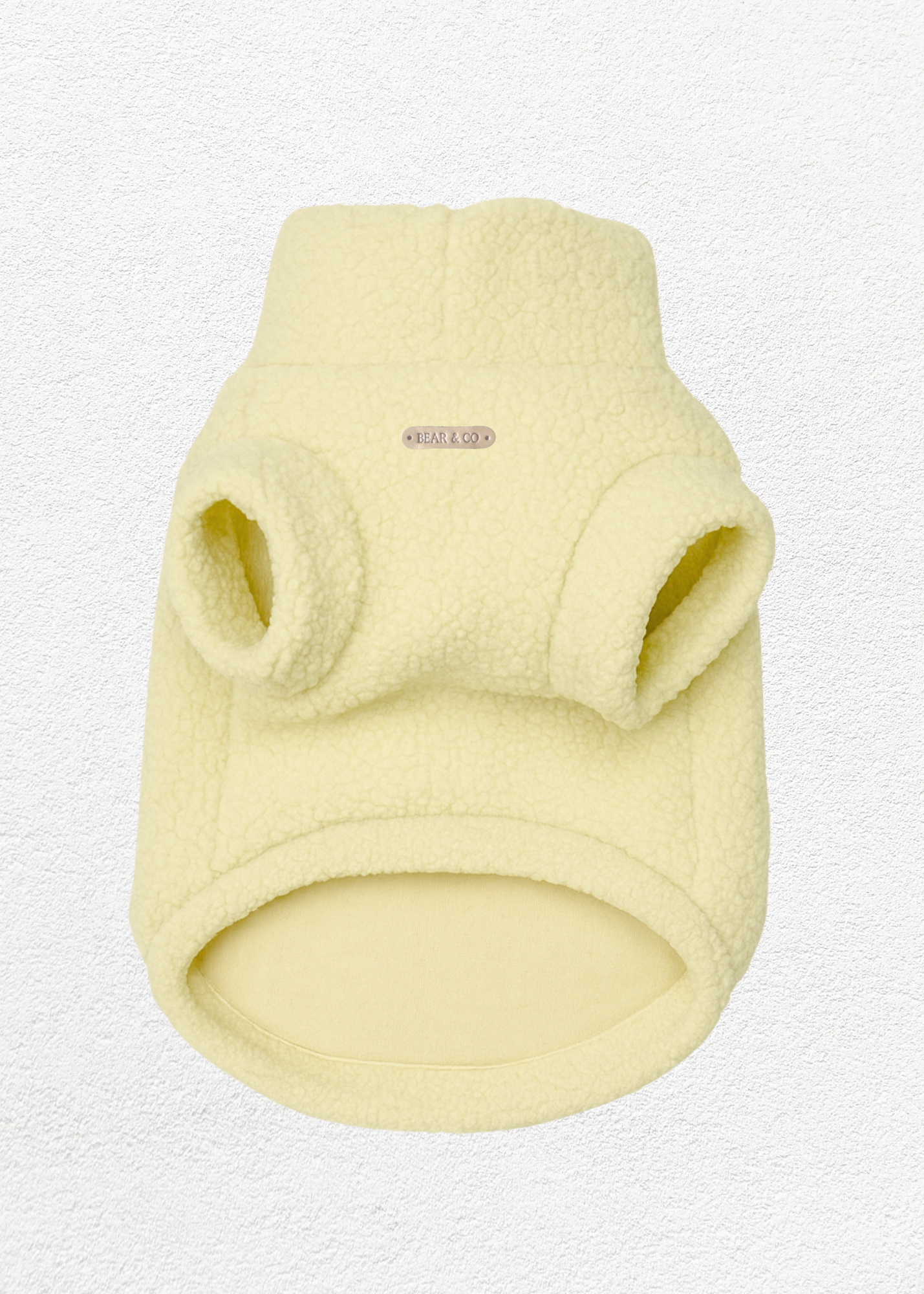 Teddy Bouclé Jumper (Pastel Yellow)