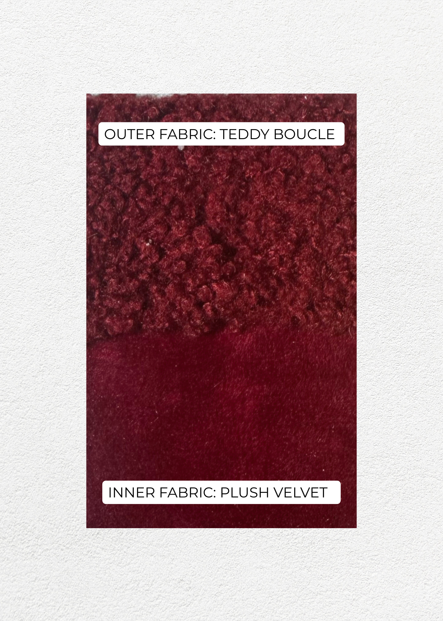 Teddy Bouclé Jumper (Cherry Red)