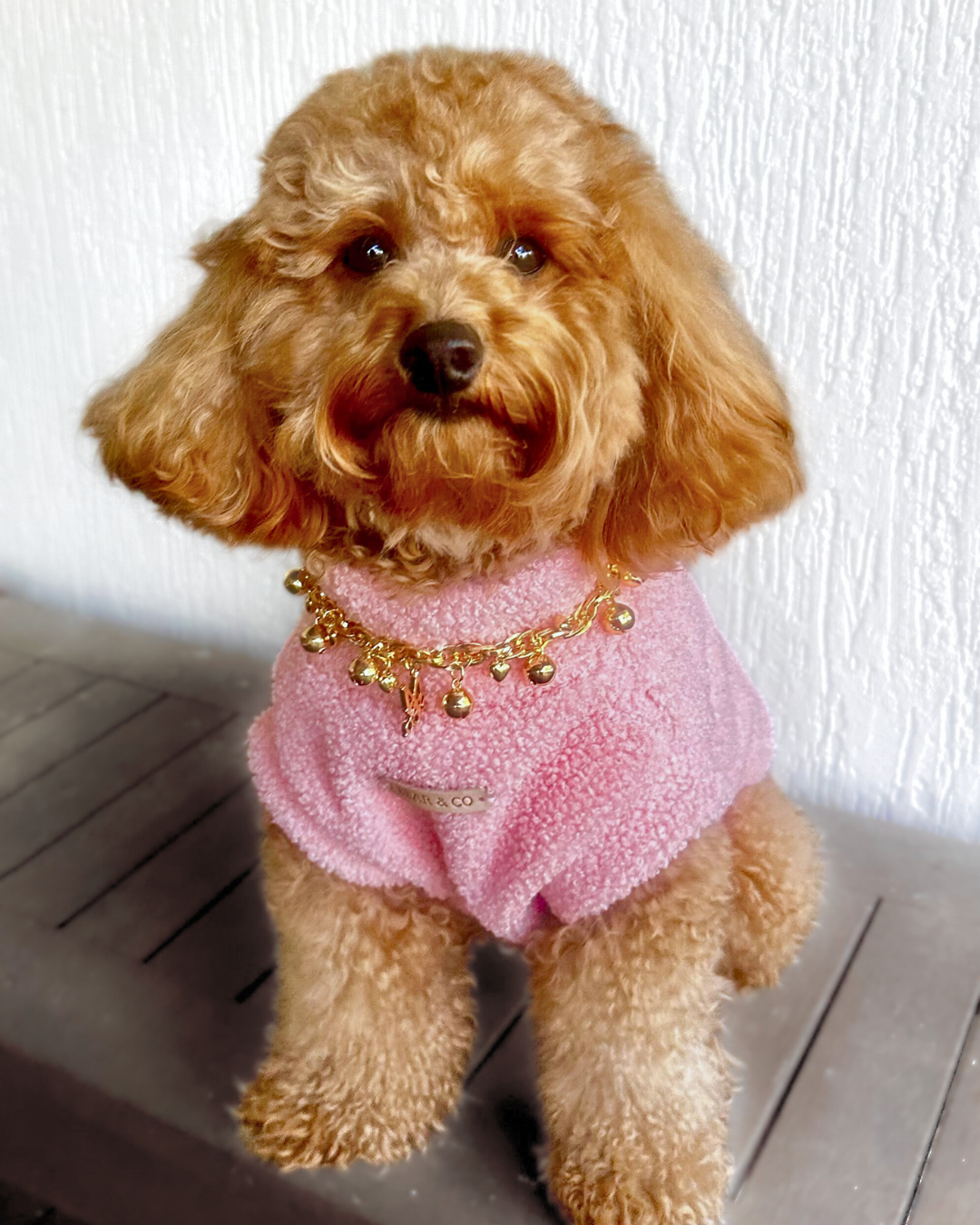 Teddy Bouclé Jumper (Baby Pink)