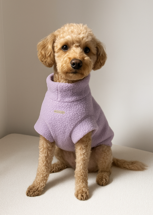 Teddy Bouclé Jumper (Lilac)