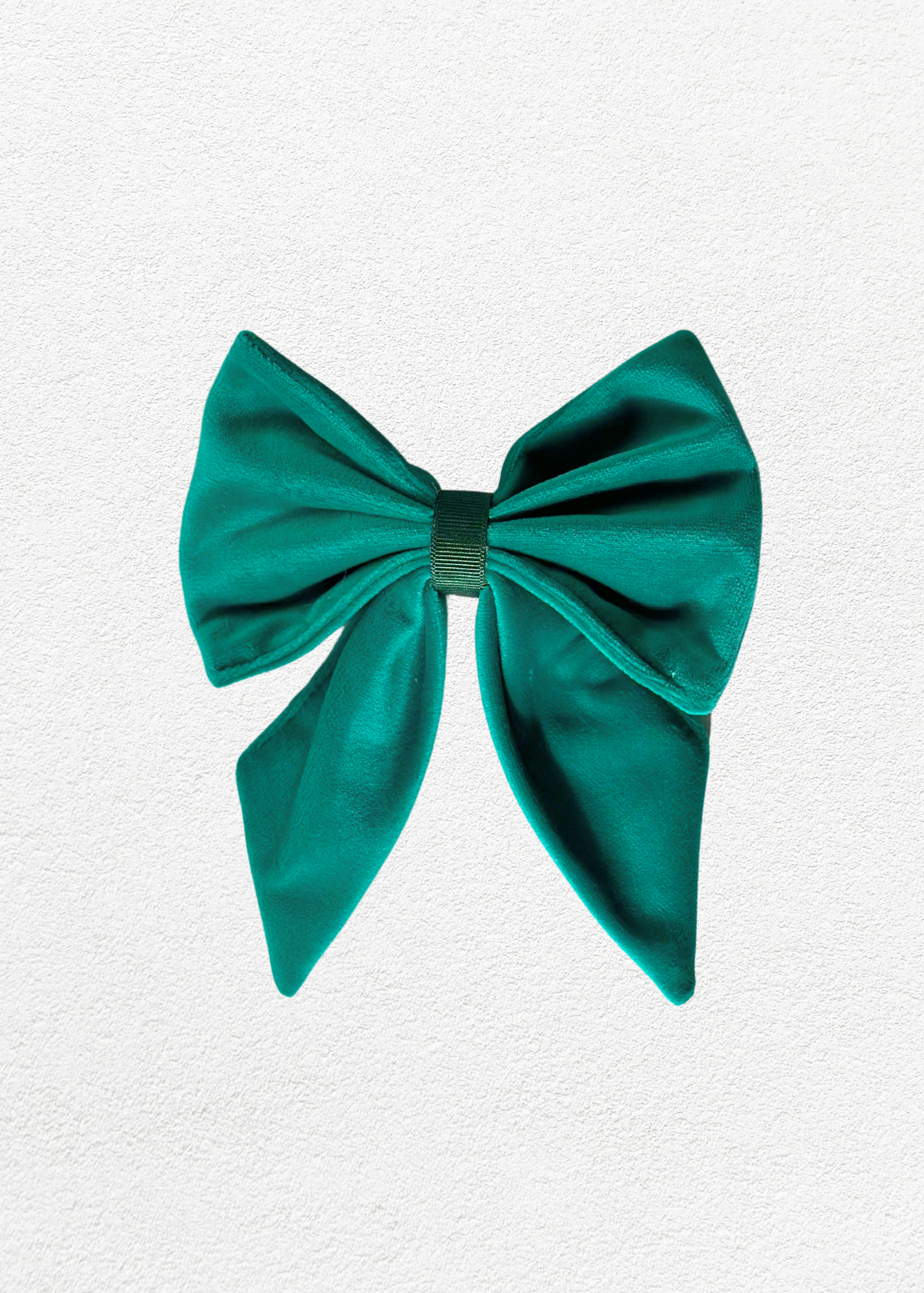 Bow - Plush Teal Velvet