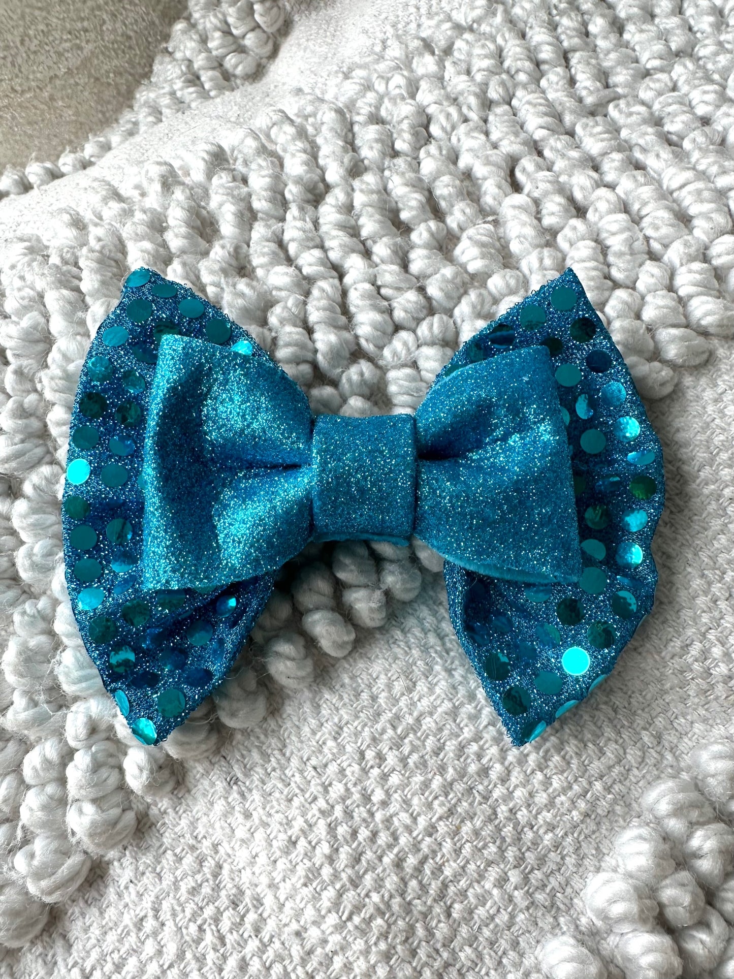 Disco Blue Bow Tie