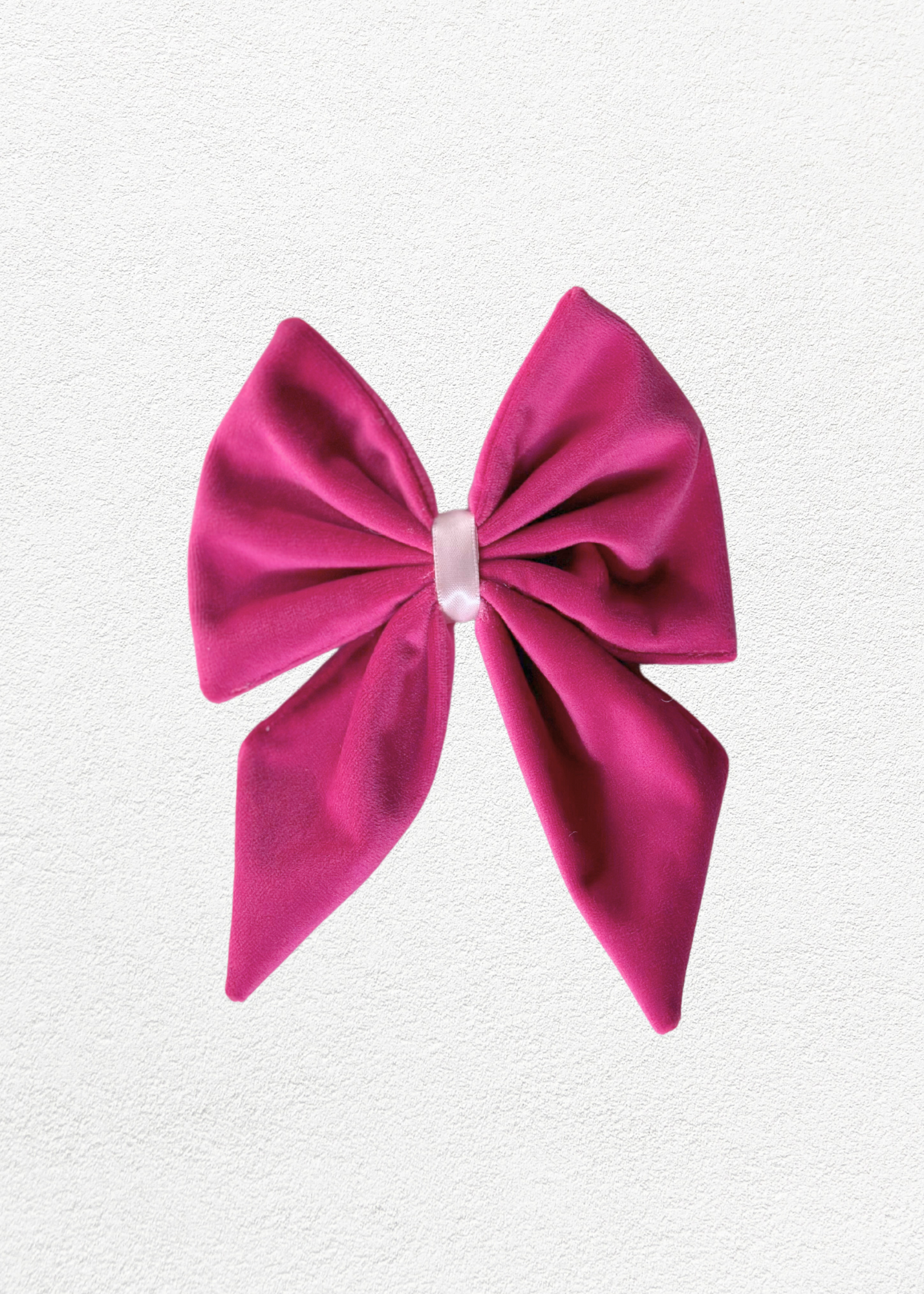 Bow - Plush Fushia Velvet