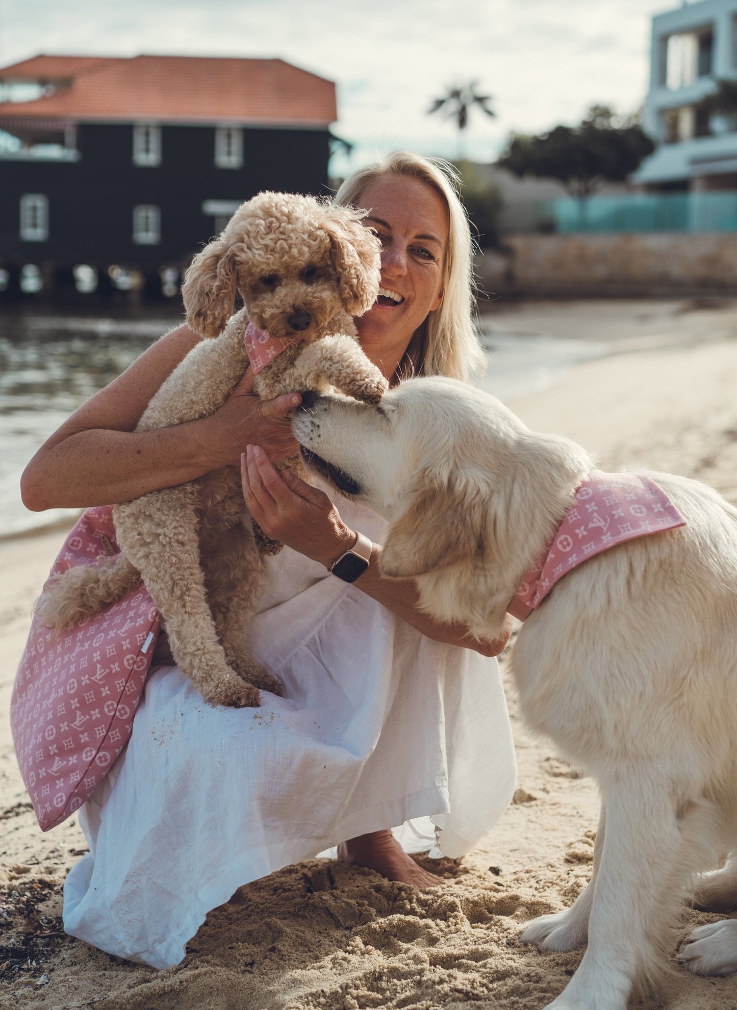 Pink Pet Bandana - Bear & CoPink Pet BandanaBear & CoBear & Co