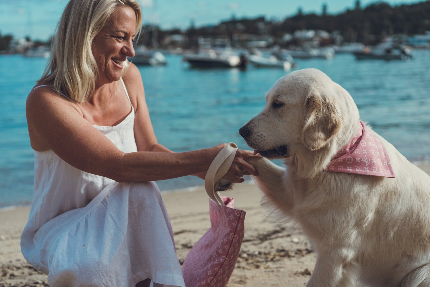 Pink Pet Bandana - Bear & CoPink Pet BandanaBear & CoBear & Co