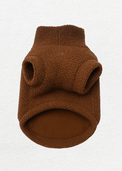 Teddy Bouclé Jumper (Chestnut Brown)
