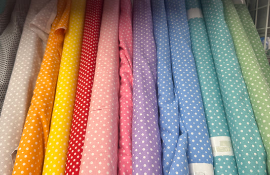 6 x Polka Dot Sailor Bows