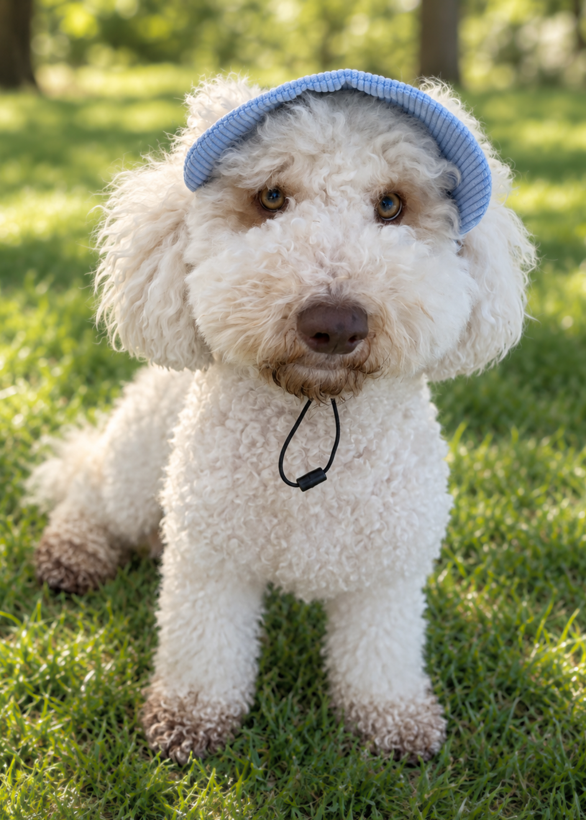 Corduroy Dog Cap – Blue