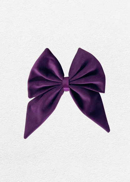 Bow - Plush Purple Velvet