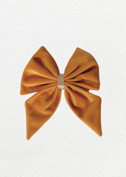 Bow - Plush Gold Velvet